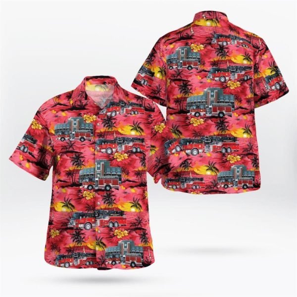 Spencerport, New York, Spencerport Fire District Hawaiian Shirt – Gifts For Firefighters In Spencerport, NY