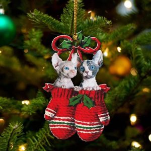 Sphynx Inside Your Gloves Christmas Holiday-Two Sided…