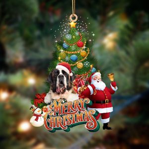 St Bernard-Christmas Tree&Dog Hanging Christmas Plastic Hanging…