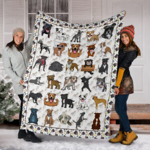 Staffordshire Bull Terrier Fleece Throw Blanket - Pendleton Sherpa Fleece Blanket - Gifts For Dog Lover