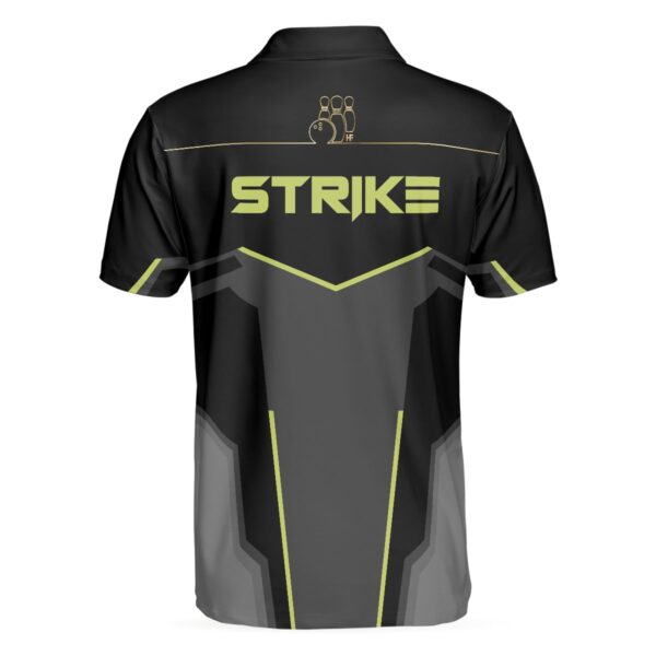 Strike Black And Golden Pattern Polo Shirt – Bowling Men Polo Shirt – Gifts To Get For Your Dad – Father’s Day Shirt
