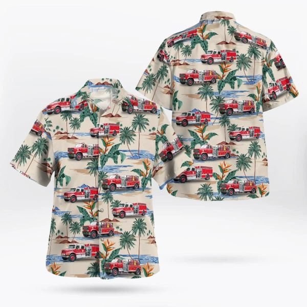 Stuyvesant, New York, Stuyvesant Fire Department Hawaiian Shirt – Gifts For Firefighters In Stuyvesant, NY