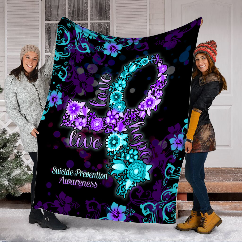Suicide Prevention Flourish Fleece Throw Blanket – Sherpa Fleece Blanket – Weighted Blanket To Sleep Suicide Prevention Flourish Fleece Throw Blanket – Sherpa Fleece Blanket – Weighted Blanket To Sleep
