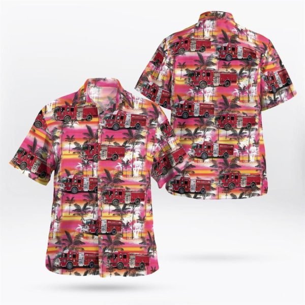 Syosset, New York, Syosset Fire District Hawaiian Shirt – Gifts For Firefighters In Syosset, NY