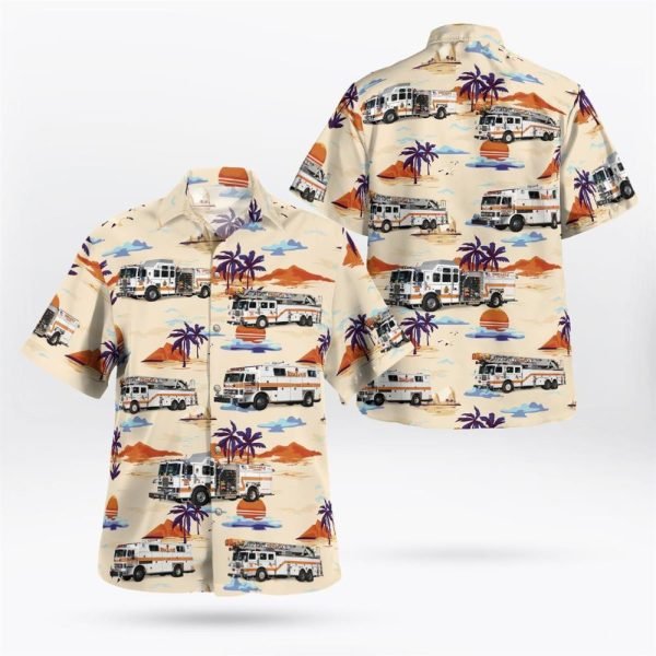 Tenafly, New Jersey, Tenafly Fire Department Hawaiian Shirt – Gifts For Firefighters In Tenafly, NJ