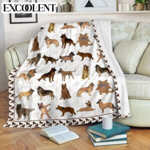Tervuren Fleece Throw Blanket - Pendleton Sherpa Fleece Blanket - Gifts For Dog Lover