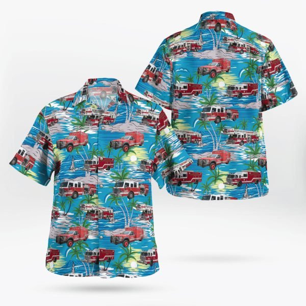 Texas City of New Braunfels Fire Department Hawaiian Shirt – Gifts For Firefighters In Texas City