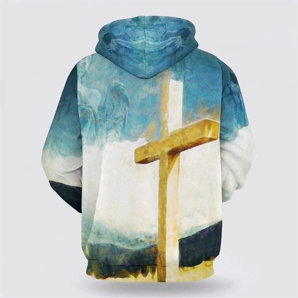 The Cross All Over Print 3D Hoodie – Gifts For Christians