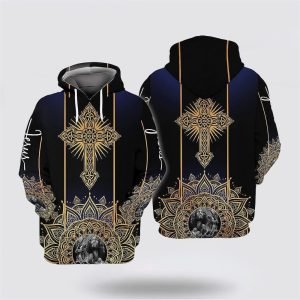 The Cross Jesus Face All Over Print…