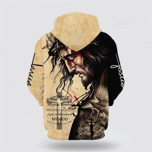 The Face Of Jesus Way Maker Miracle Worker Promise Keeper My God All Over Print 3D Hoodie Gifts For Christians 2 odcfq1.jpg