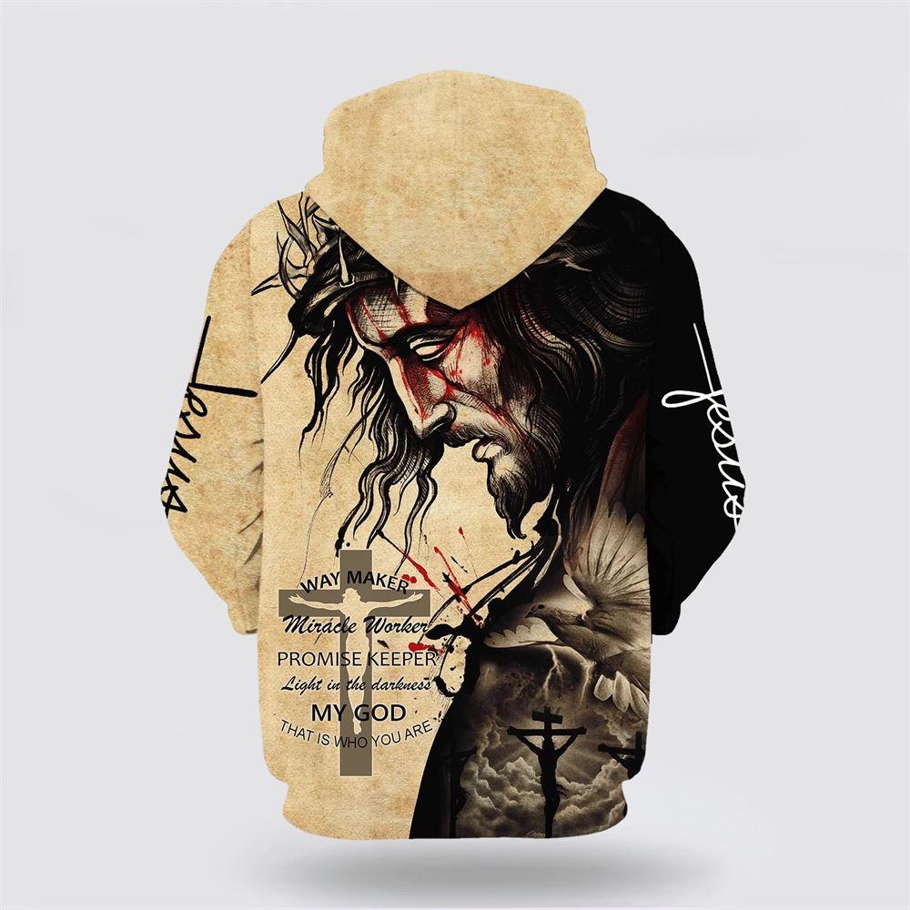 The Face Of Jesus Way Maker Miracle Worker Promise Keeper My God All Over Print 3D Hoodie – Gifts For Christians The Face Of Jesus Way Maker Miracle Worker Promise Keeper My God All Over Print 3D Hoodie – Gifts For Christians