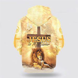 The Hand Of Jesus Lion And Lamb Hoodie Jesus Is My Savior All Over Print 3D Hoodie Gifts For Christians 2 tjxmdt.jpg