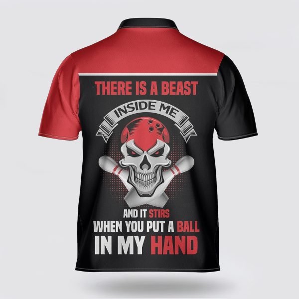 There Is A Beat Inside Me Skull Bowling Pattern Bowling Jersey Shirt – Gift For Bowling Enthusiasts