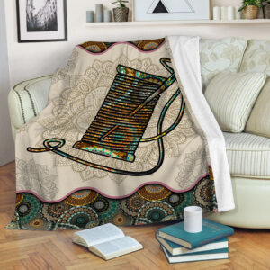 Thread Vintage Mandala Fleece Throw Blanket –…