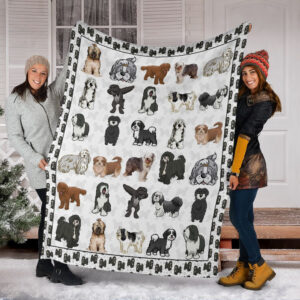 Tibetan Terrier Fleece Throw Blanket - Pendleton Sherpa Fleece Blanket - Gifts For Dog Lover