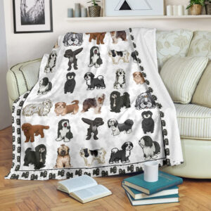 Tibetan Terrier Fleece Throw Blanket – Pendleton…