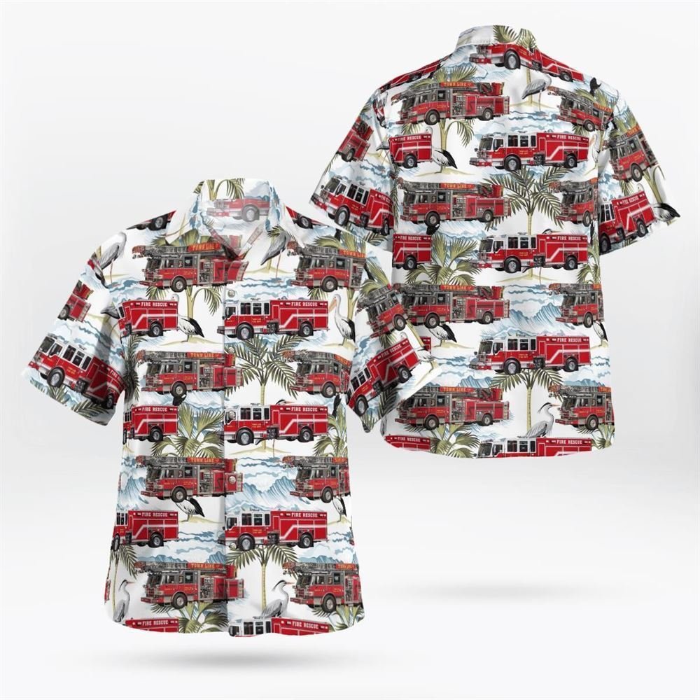 Town Line Volunteer Fire Department, New York Hawaiian Shirt – Gifts For Firefighters In Town Line, NY