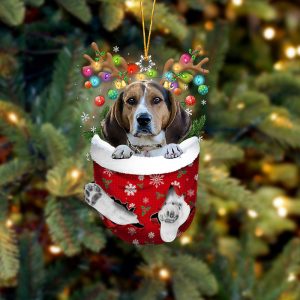 Treeing Walker Coonhound In Snow Pocket Christmas…