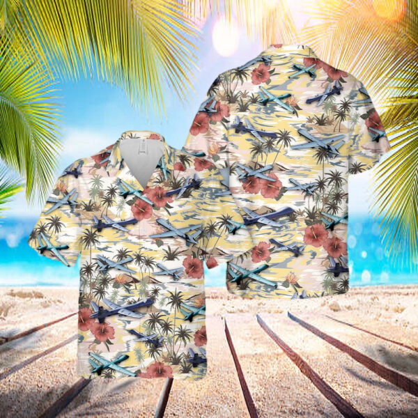 U.S. Air Force Mq-9a Reaper Hawaiian Shirt – Beachwear For Men – Best Hawaiian Shirts