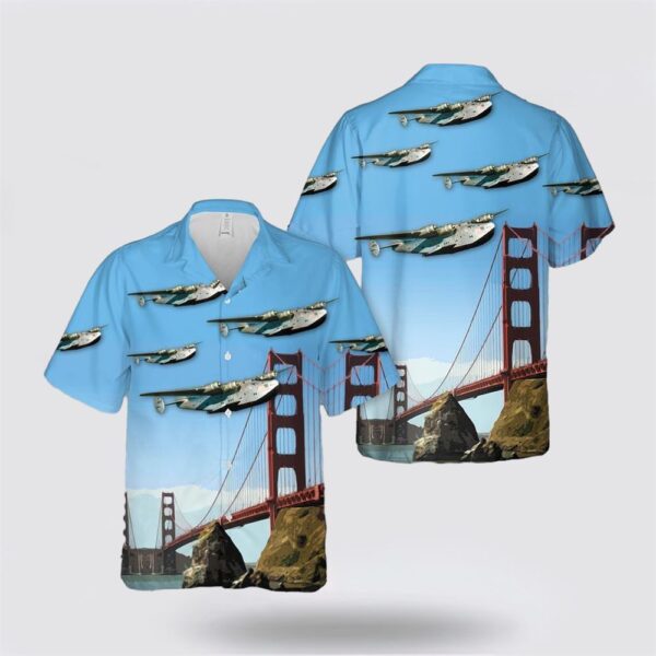 US Navy Boeing 314 California Clipper Hawaiian Shirt – Gifts For Military Personnel