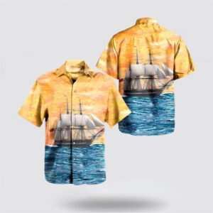 US Navy USS Constitution Hawaiian Shirt –…