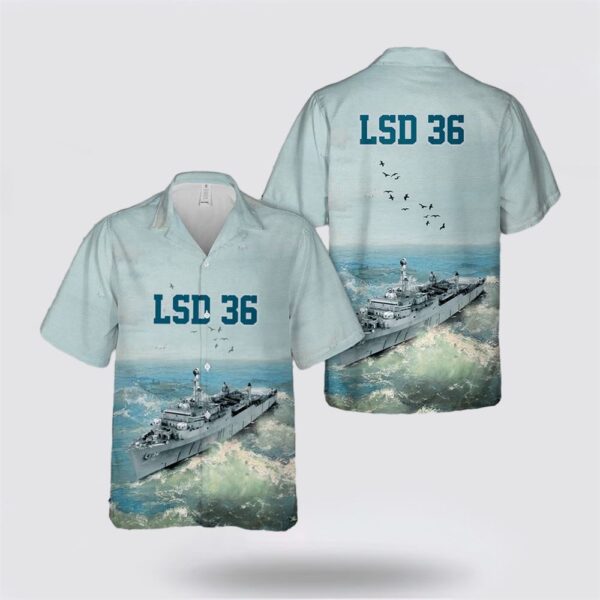 USS Anchorage (LSD 36) U.S Navy Ship Reunions Hawaiian Shirt – Beachwear Gifts For Navy Military Personnel