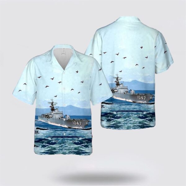 USS Voge (DEFF-1047) U.S Navy Ship Reunions Hawaiian Shirt – Beachwear Gifts For Navy Military Personnel