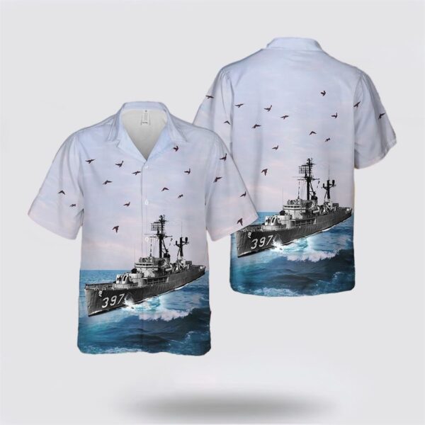 USS Wilhoite (DEDER 397) U.S Navy Ship Reunions Hawaiian Shirt – Beachwear Gifts For Navy Military Personnel