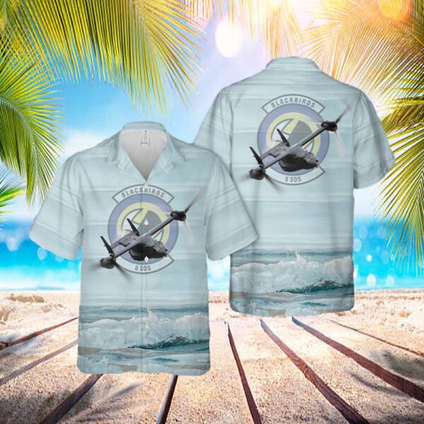 US Air Force 8th Special Operations Squadron CV-22 Osprey Hawaiian Shirt – Mens Hawaiian Shirt – US Air Force Gifts