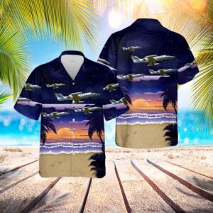 US Air Force C-21A Learjets Hawaiian Shirt - Mens Hawaiian Shirt - US Air Force Gifts