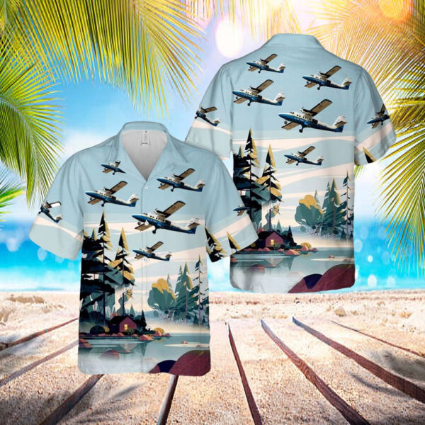 US Air Force De Havilland Canada UV-18A Twin Otter (DHC-6-300) Hawaiian Shirt – Mens Hawaiian Shirt – US Air Force Gifts