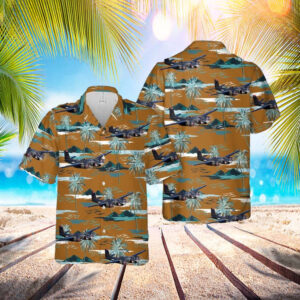 US Air Force Douglas A-26 Invader In WWII Hawaiian Shirt - Mens Hawaiian Shirt - US Air Force Gifts