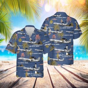 US Air Force E-3 Sentry AWACS V1 Hawaiian Shirt - Mens Hawaiian Shirt - US Air Force Gifts