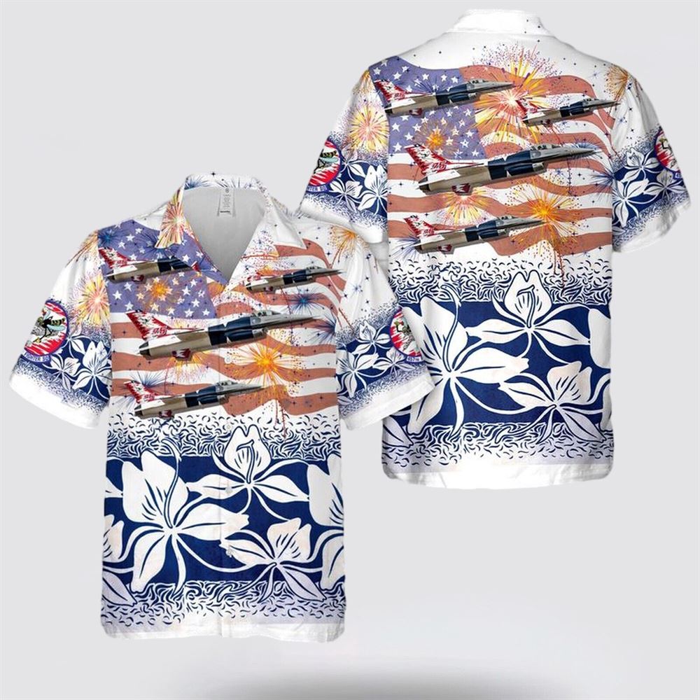 US Air Force F-16 Fighting Falcon 457th Fighter 4th Of July Hawaiian Shirt – Gift For Military Personnel US Air Force F-16 Fighting Falcon 457th Fighter 4th Of July Hawaiian Shirt – Gift For Military Personnel