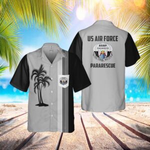 US Air Force Pararescue Pocket Hawaiian Shirt - Mens Hawaiian Shirt - US Air Force Gifts