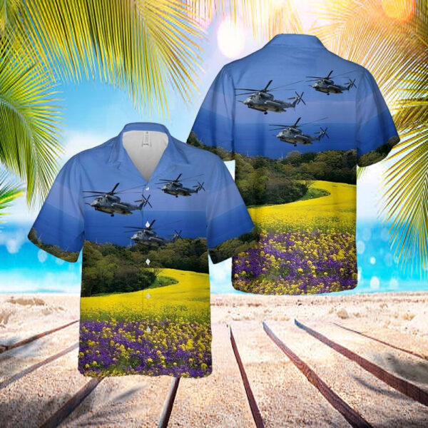 US Air Force Sikorsky MH-53J Pave Low III Hawaiian Shirt – Mens Hawaiian Shirt – US Air Force Gifts