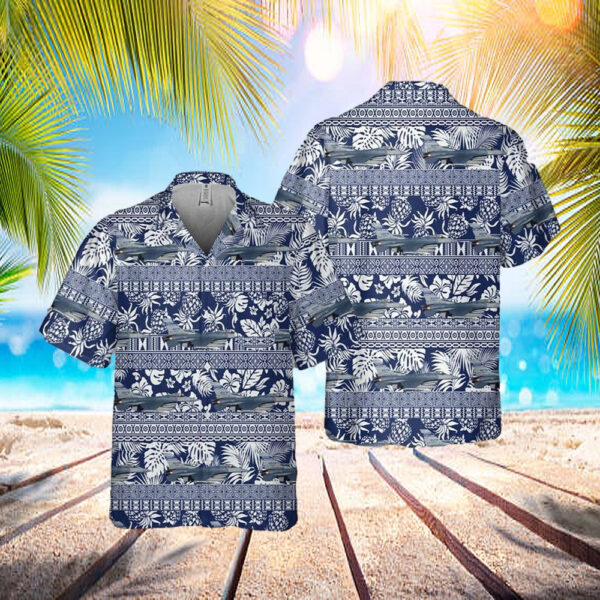 US Air Force South Carolina Air National Guard 169th Fighter Wing F-16 Pocket Hawaiian Shirt – Mens Hawaiian Shirt – US Air Force Gifts