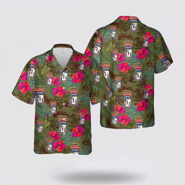 US Army 54th Brigade Engineer Battalion – Airborne Ranger Sapper Hawaiian Shirt – Gift For Military Personnel