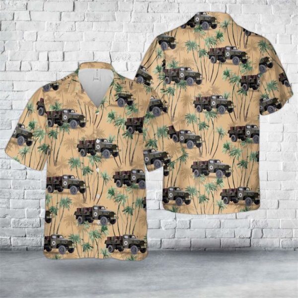 US Army G7107 4×4 1,5T Cargo Truck WW2 Hawaiian Shirt – Gift For Military Personnel