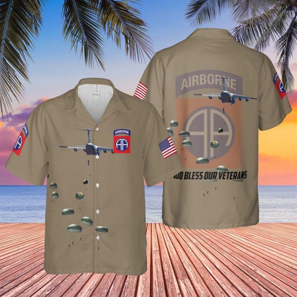 US Army National Airborne Day 82nd Airborne Division Hawaiian Shirt – Gift For Military Personnel