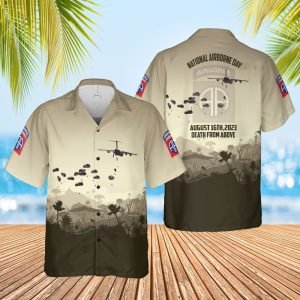 US Army National Airborne Day Hawaiian Shirt…