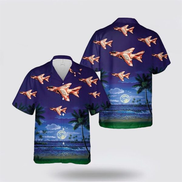 US Navy A-7E Corsair II 400AC VA-27 IK-92 Hawaiian Shirt – Gifts For Military Personnel