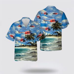 US Navy Bell TH-57C SeaRanger Hawaiian Shirt…