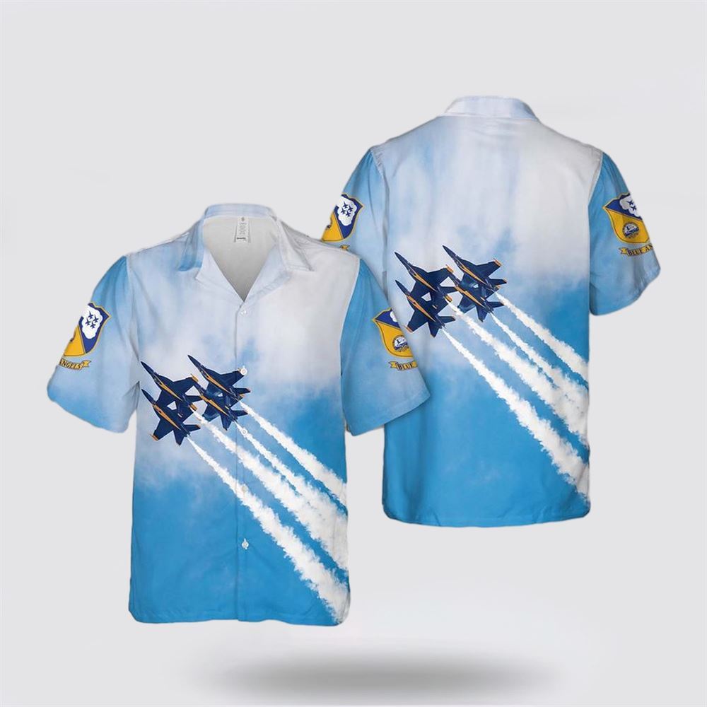 Excoolent US Navy Blue Angels All Over Print 3D T Shirt - Gift for Military Personnel