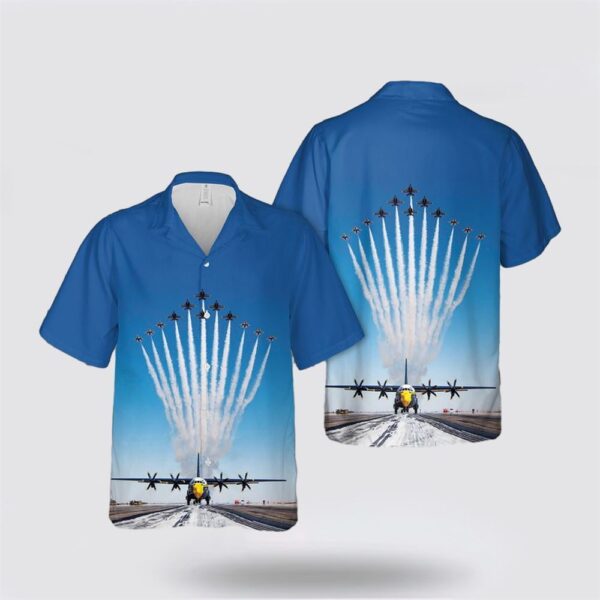 US Navy Blue Angels Show Hawaiian Shirt – Beach Clothes For Military Personnel