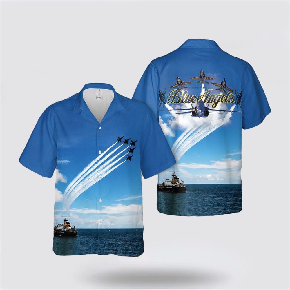 Excoolent US Navy Blue Angels All Over Print 3D T Shirt - Gift for Military Personnel