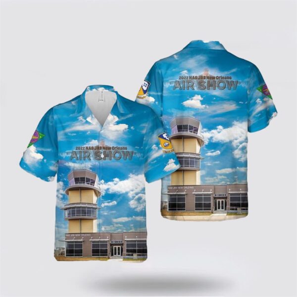 US Navy Blue Angles New Orleans Air Show Hawaiian Shirt – Beach Clothes For Navy Soldiers