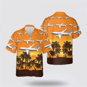 US Navy Boeing C-40A Clipper Hawaiian Shirt…