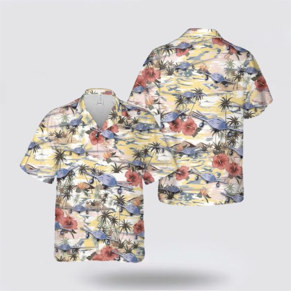 US Navy Boeing MQ-25 Stingray Hawaiian Shirt – Beach Clothes For Military Personnel