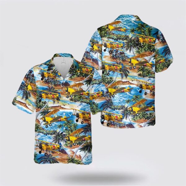 US Navy Boeing Stearman N67193 Hawaiian Shirt – Beach Clothes For Navy Soldiers